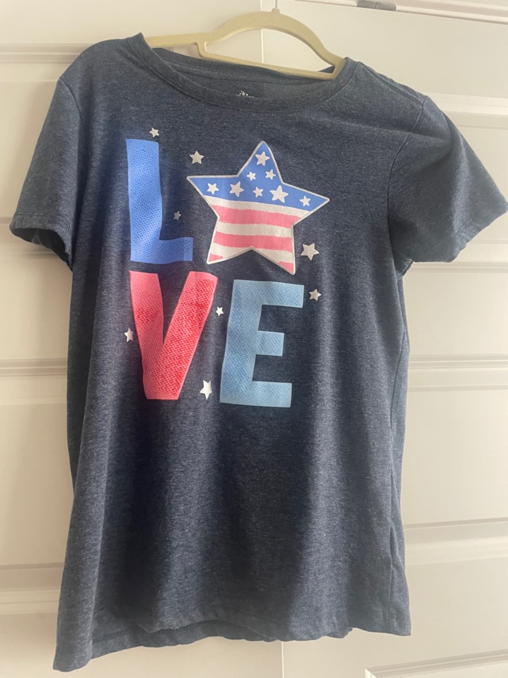 Women  Navy Short-Sleeve 'LOVE' Graphic Tee